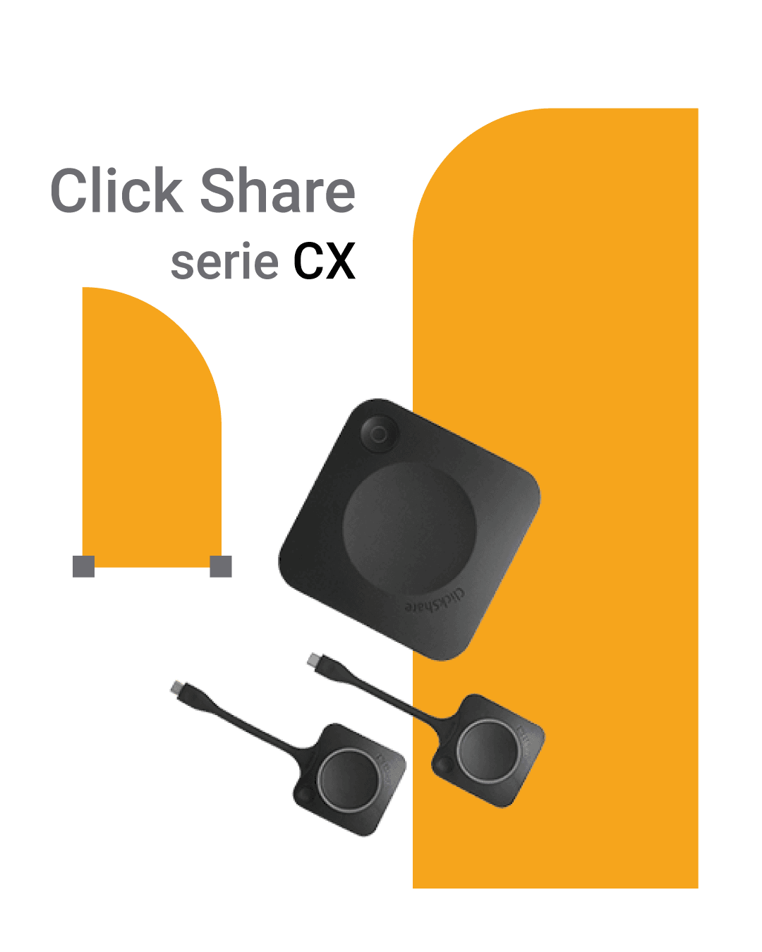 With cx 30 clickshare you can start a meeting wherever you are with co-workers and stakeholders around the world.