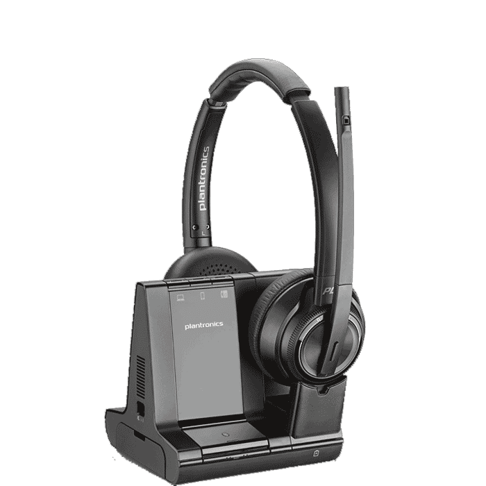 Plantronics office headsets: comfortable weight, soft cushioning, flexible, adjustable for all users.